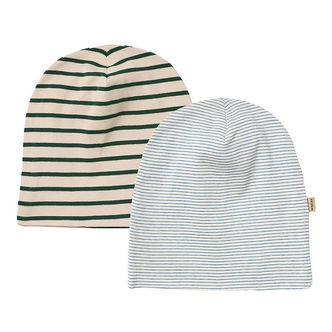Wheat Huer - 2-pak - Aidan - Blue Green Stripe