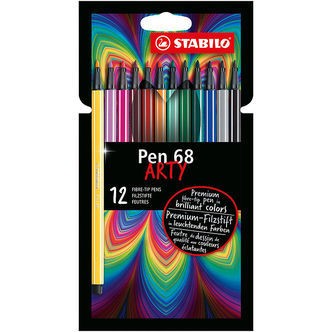 Stabilo Tuscher - Pen 68 Arty - 12 stk. - Multifarvet
