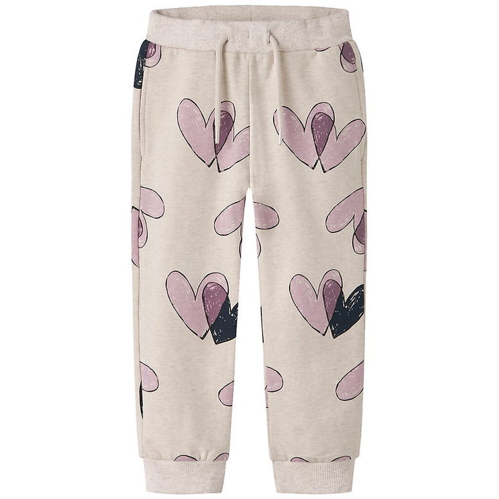 Name It Sweatpants - NmfTeart - Peyote Melange m. Print