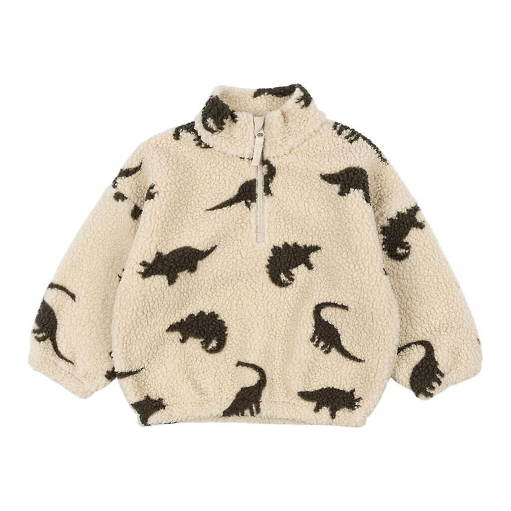 Konges Sløjd Fleecetrøje - Jody Teddy - Dino Silhouette