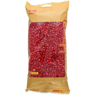 Hama Midi Perler - 6000 stk. - 114 Kirsebærrød