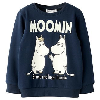 Name It Sweatshirt - NmnSloli - Moomin - Navy Blazer
