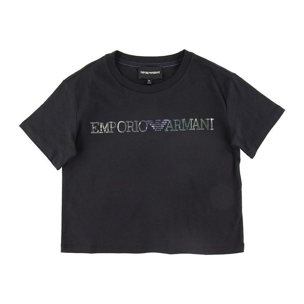 Emporio Armani T-shirt - Navy m. Pailletter
