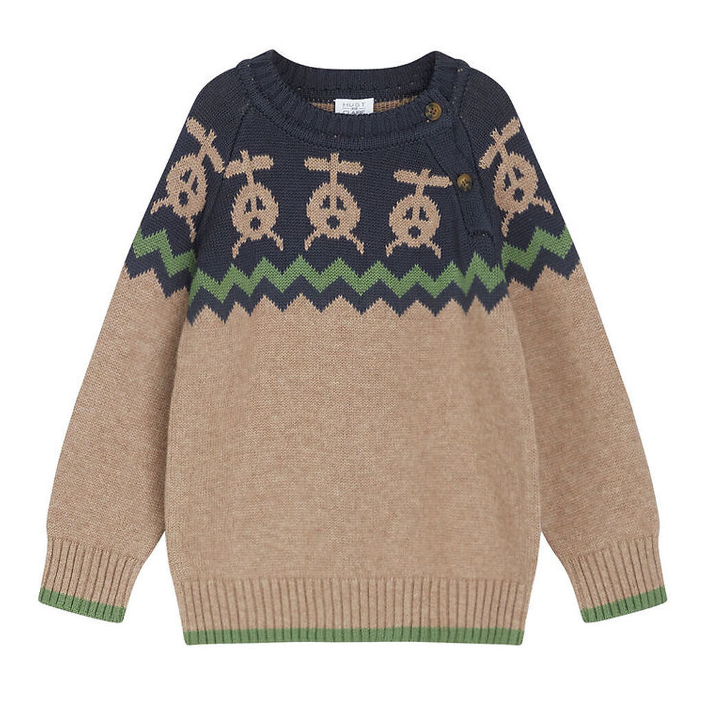 Hust and Claire Bluse - Strik - Porter - Deer Brown Melange