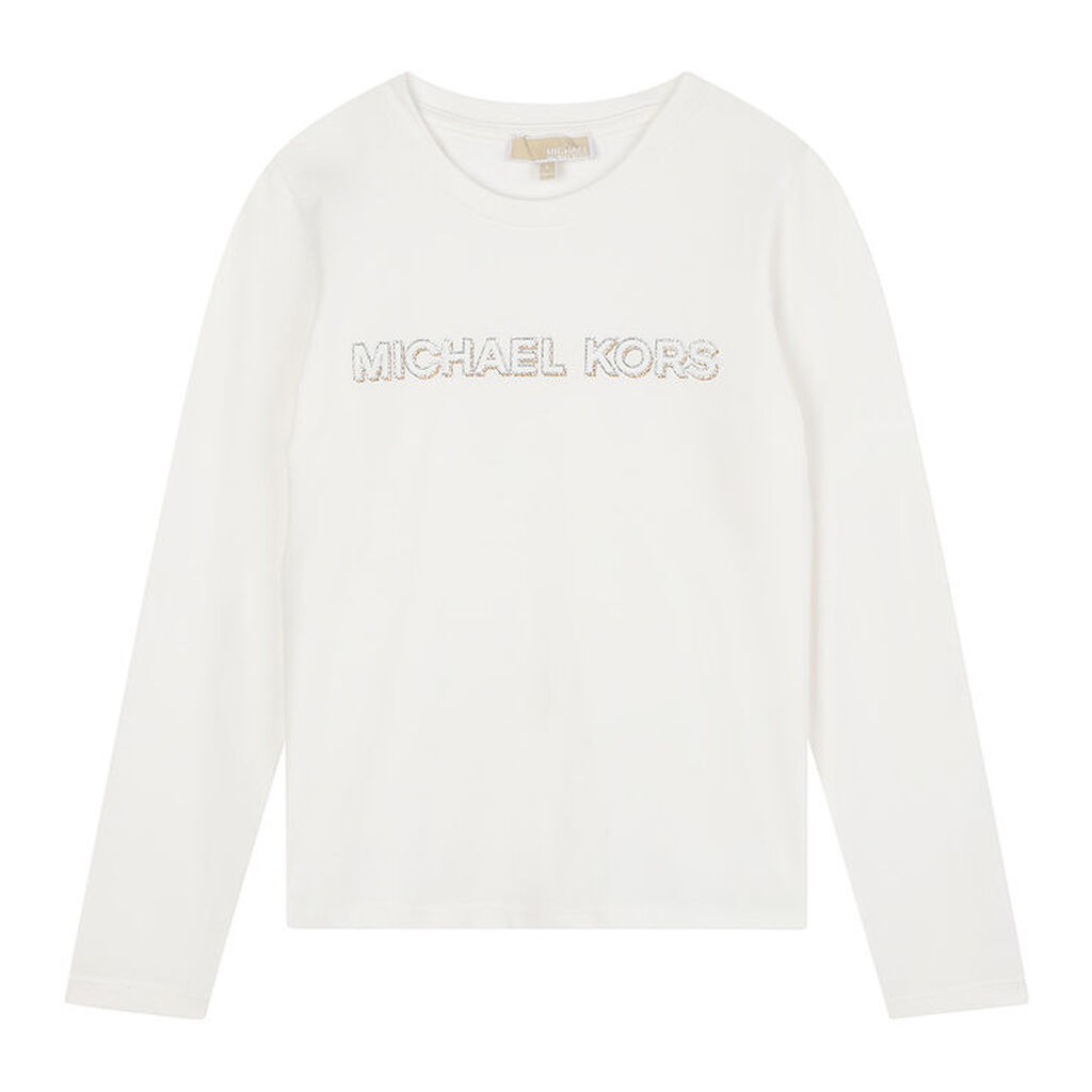 Michael Kors Bluse - Off White m. Sølv/Guld