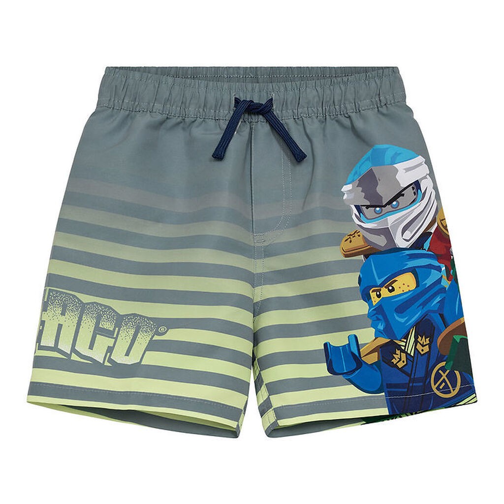LEGOÂ® Ninjago Badeshorts - LwAgan 305 - Lysegrøn m. Print