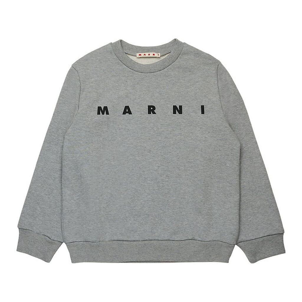 Marni Sweatshirt - Cool Grey Melange m. Sort