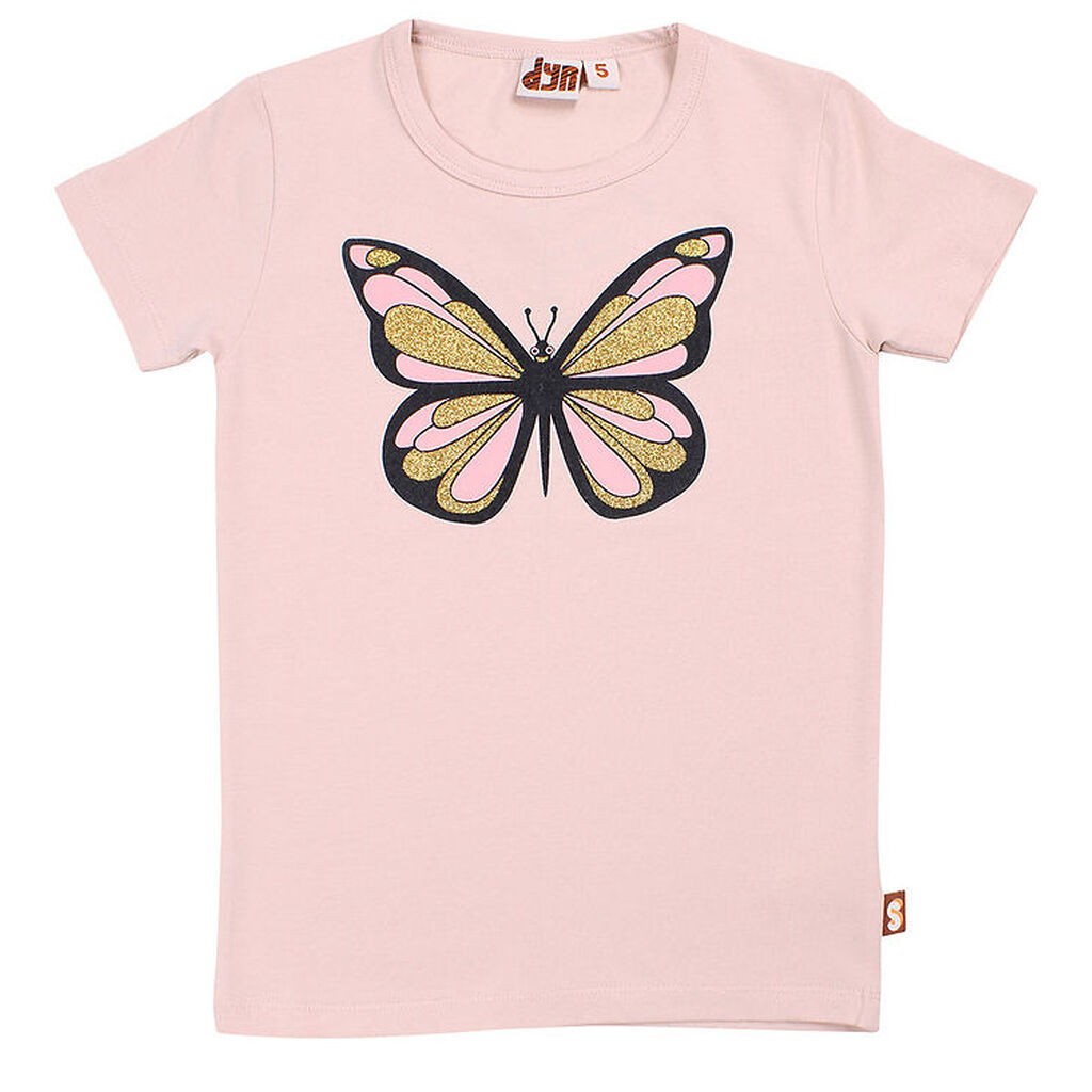 DYR T-shirt - DyrGrowl - Lt Rose Sommefugl
