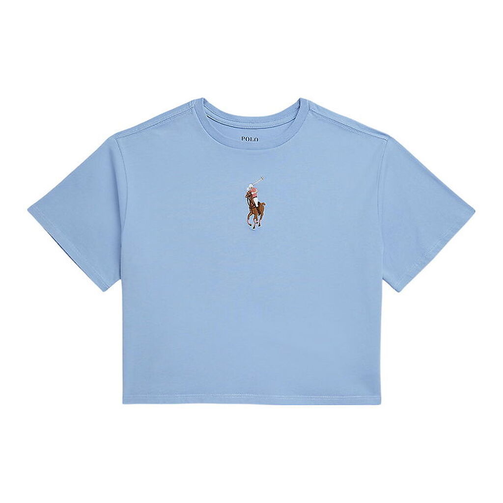 Polo Ralph Lauren T-shirt - Cropped - Lyseblå