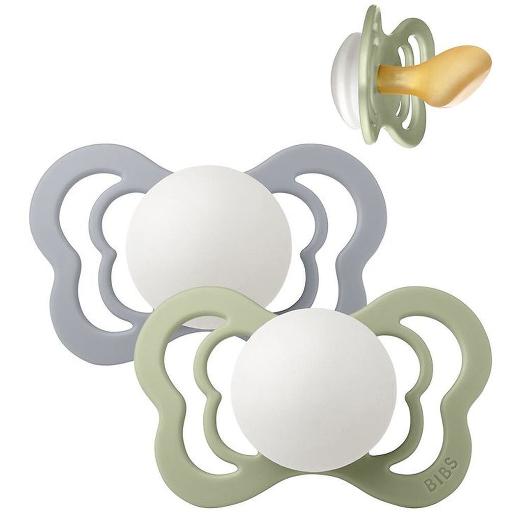 Bibs Couture Natsutter - Str. 2 - 2-pak - Anatomisk - Sage/Clo