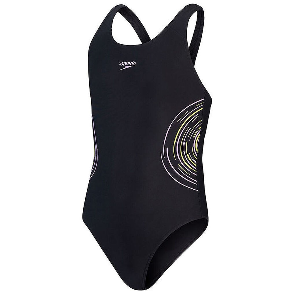 Speedo Badedragt - Placmement - Black/Purple