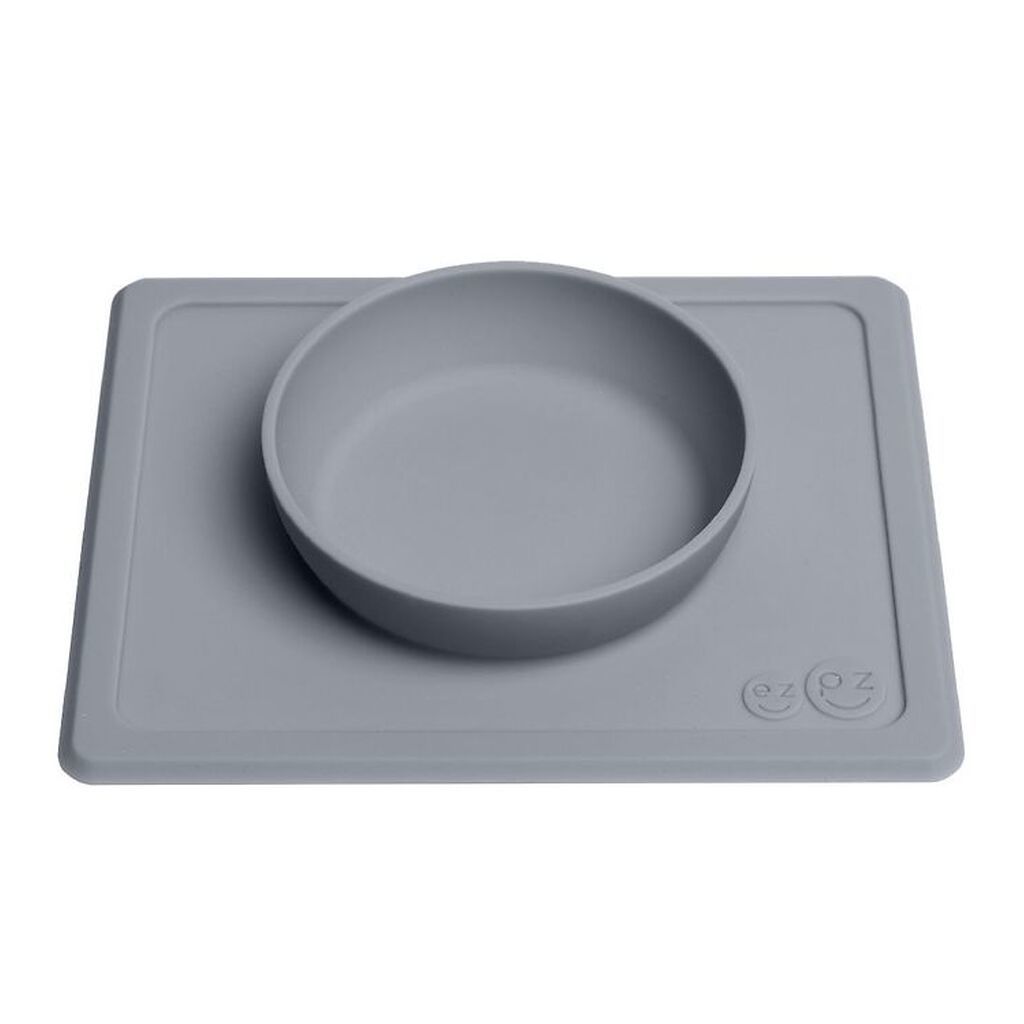 EzPz Happy Mini Bowl - Silikone - Grå