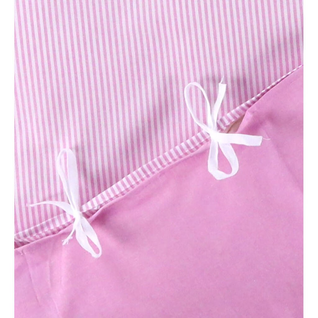 Nørgaard Madsens Sengetøj - Junior - Hvid m. Pink Striber