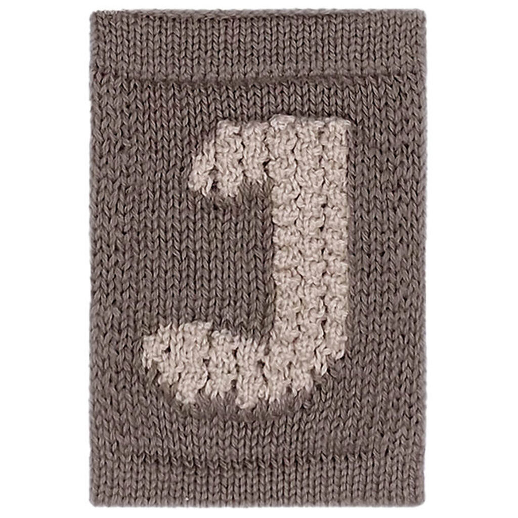 Smallstuff Strikket Bogstav - J - Natur Alfabet