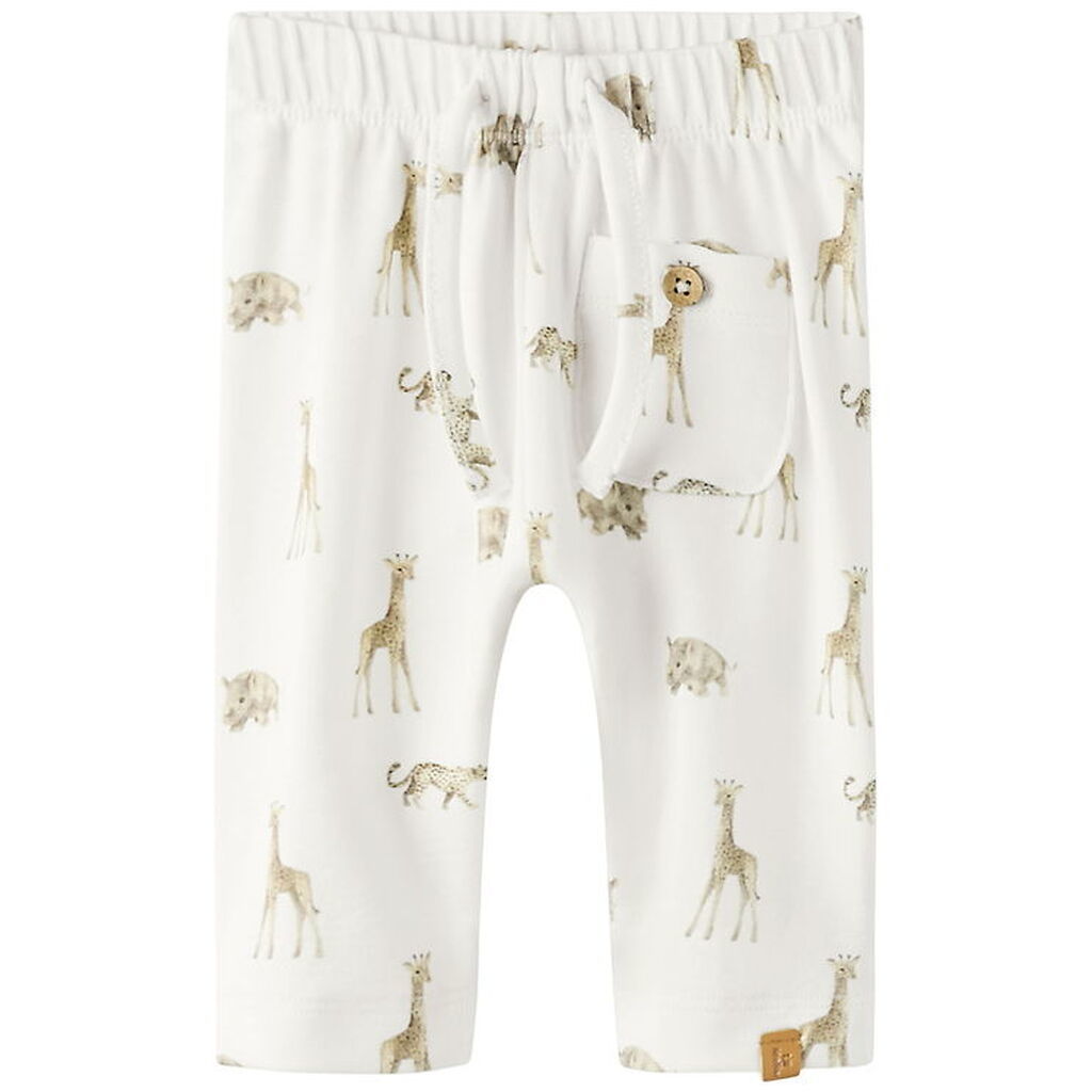 Lil' Atelier Bukser - NbmGayo - Coconut Milk/Animals