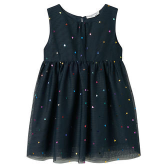 Name It Kjole - NmfVabos - Dark Sapphire m. Hjerter