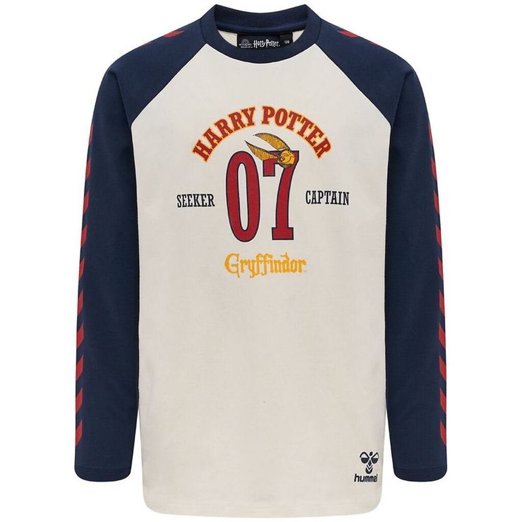 Hummel Bluse - hmlHarry Potter Boys - Marshmallow/Navy m. Print