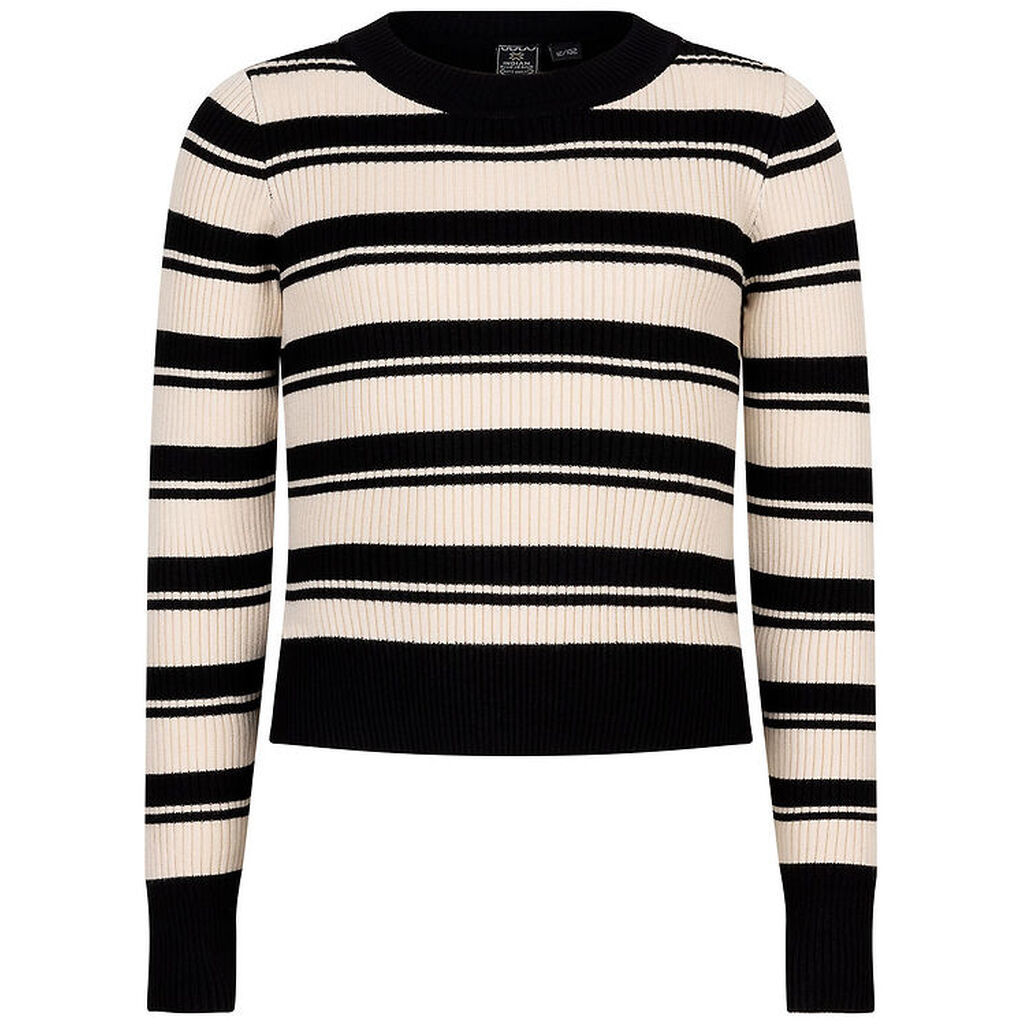 Indian Blue Jeans Bluse - Strik - Viskose - Sort