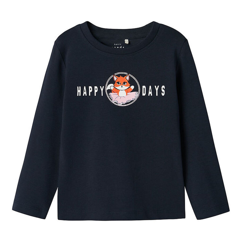 Name It Bluse - NmfVix - Dark Sapphire/Happy Days