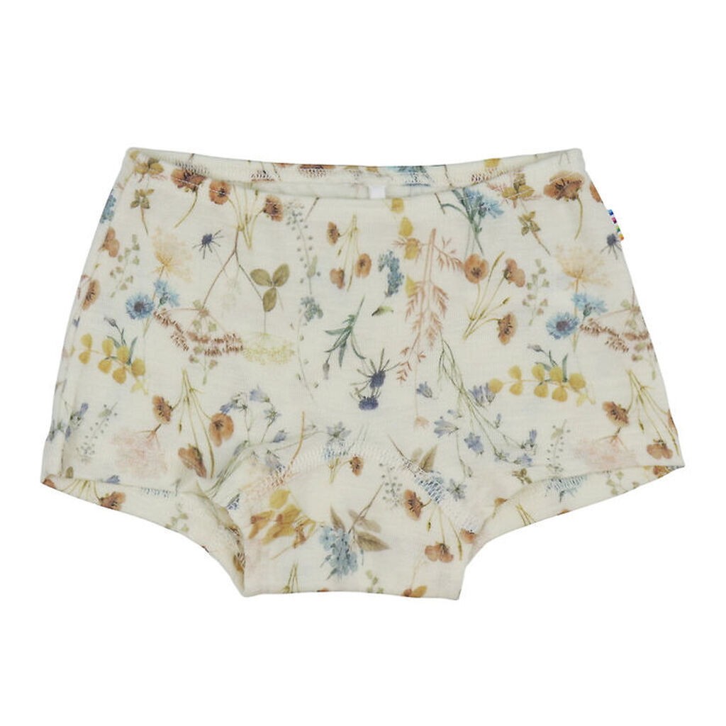 Joha Hipsters - Uld - Off White m. Blomster