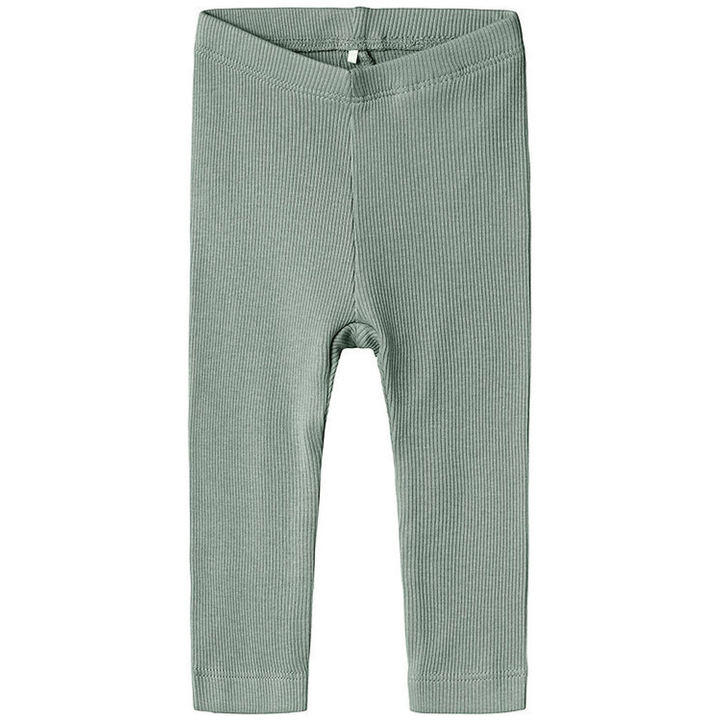 Name It Leggings - Noos - Rib - NbnKab - Slate Gray
