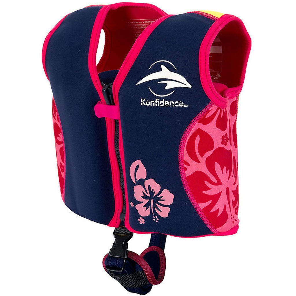 Konfidence Svømmevest - Original - Navy Hibiscus