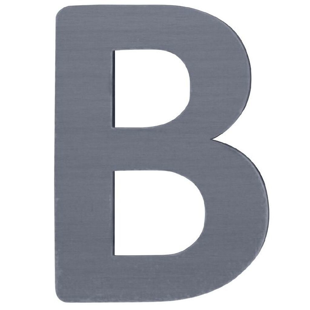 Sebra Træbogstaver - B - Grå