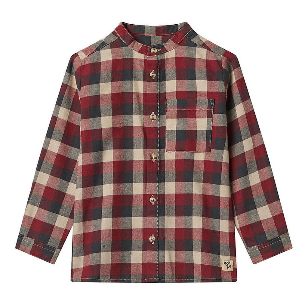 Wheat Skjorte - Willum - Red Blue Check