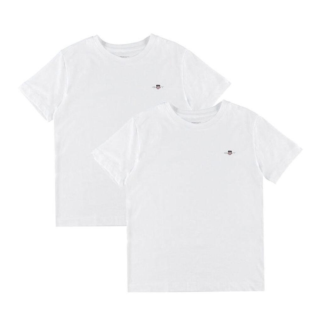 GANT T-shirt - 2-pak - Hvid