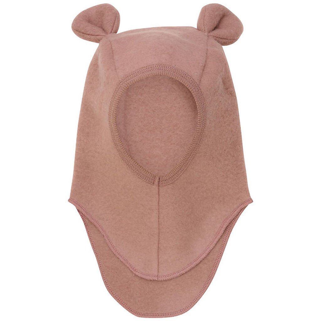 Huttelihut Elefanthue - Uldfleece - 1-lags - Burlwood m. Ører