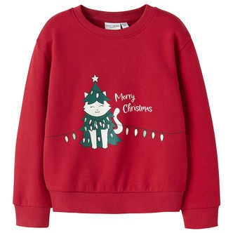 Name It Sweatshirt - NmfVismas - Jester Red/Xmas Cat