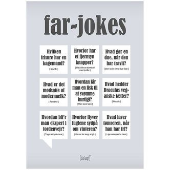 Dialægt Plakat - 30x42 - Far-Jokes