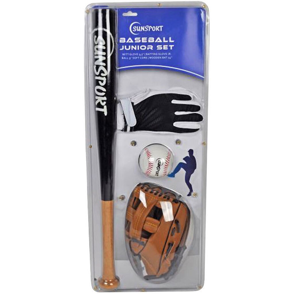 Bex Sport BaseBallsæt - SunSport - 4 Dele