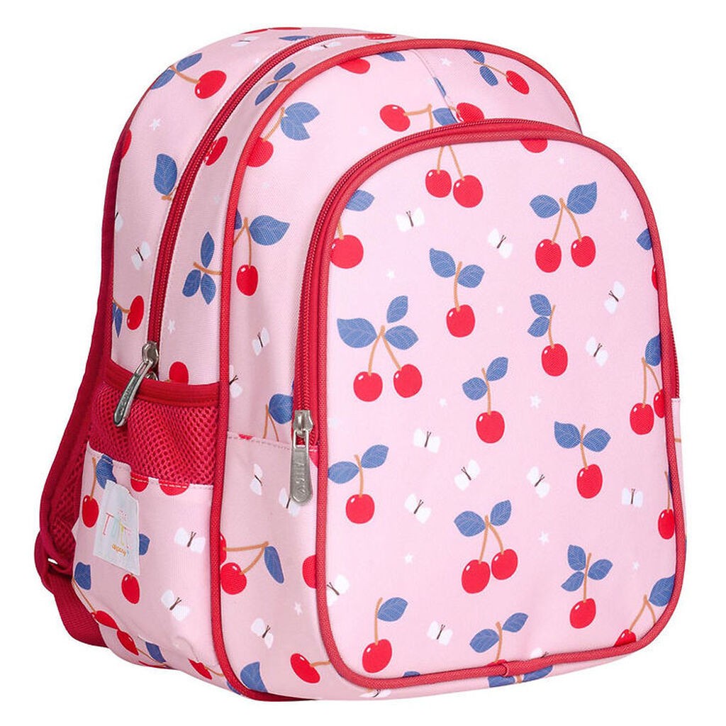 A Little Lovely Company Børnehavetaske m. Termolomme - Kirsebær