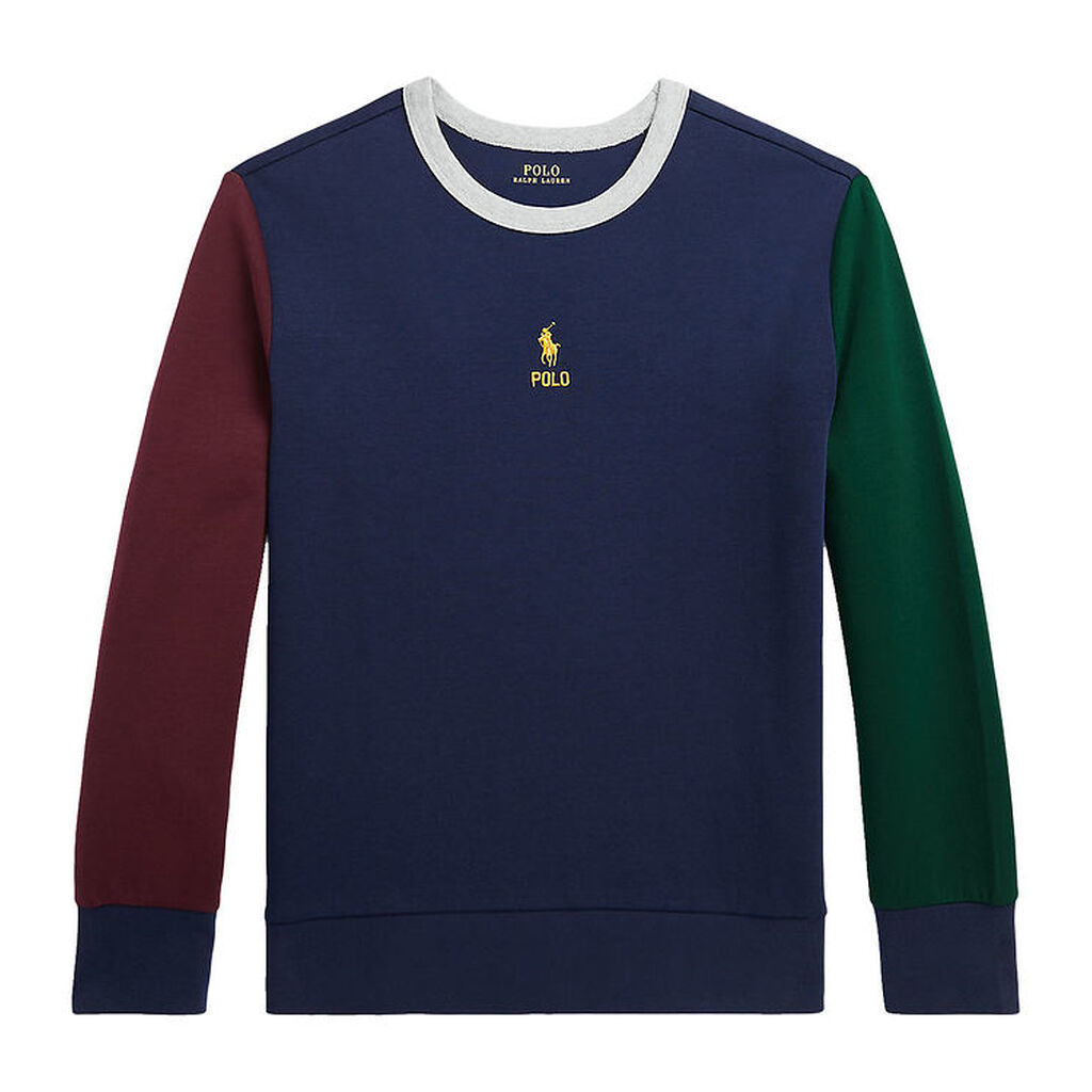 Polo Ralph Lauren Bluse - Navy m. Bordeaux/Mørkegrøn