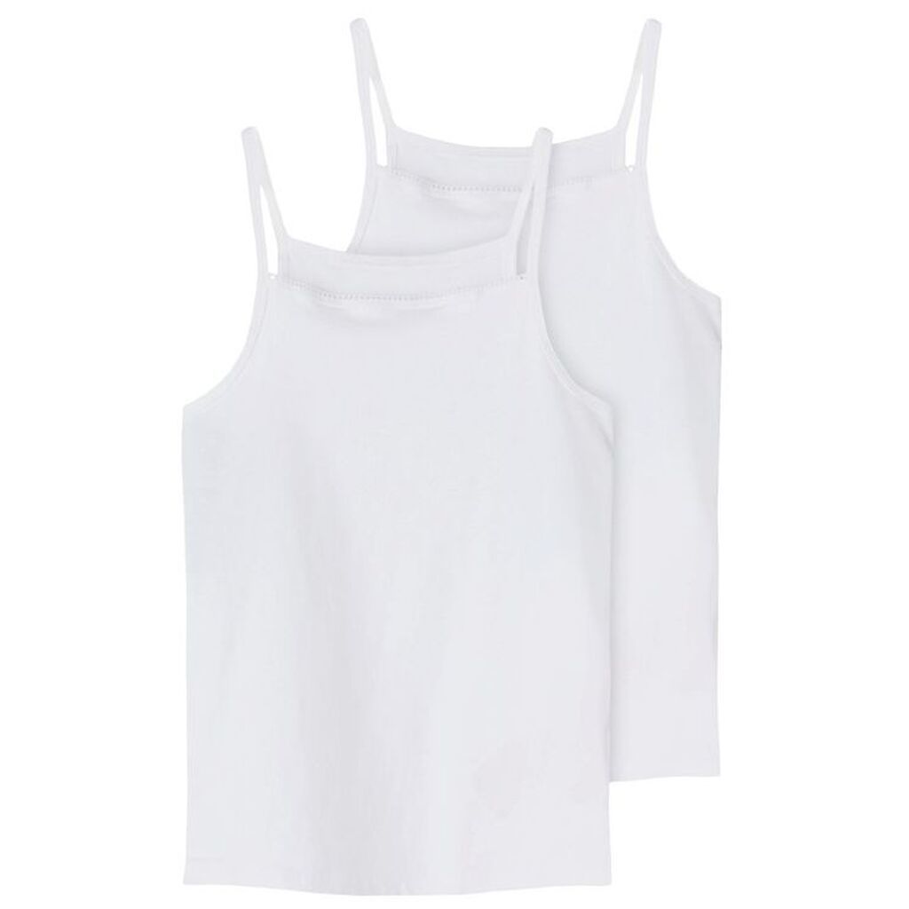 Name It Undertrøje - Noos - NkfStrap - 2-pak - Bright White
