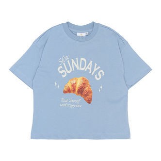 The New T-shirt - TnSuzette - Forever Blue m. Croissant