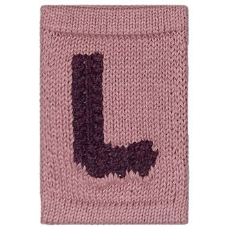 Smallstuff Strikket Bogstav - L - Rosa Alfabet