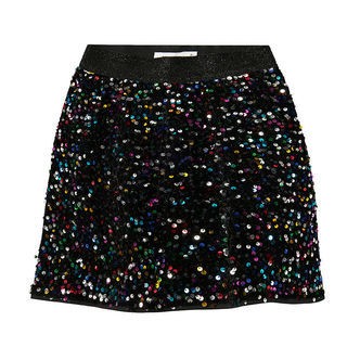 Name It Nederdel - NkfRunica - Black/Multi m. Palietter