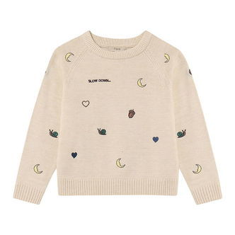 Fliink Bluse - Strik - Viskoseblanding - Benna - Sandshell