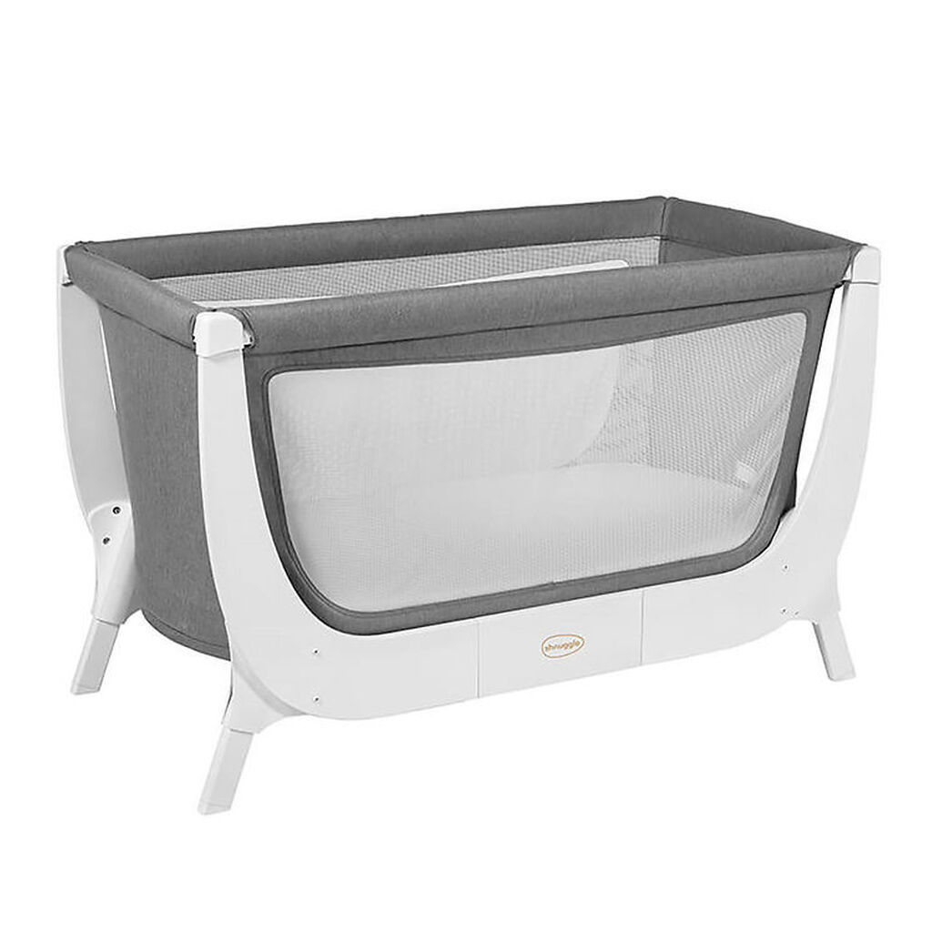 SHNUGGLE Barneseng - Ombygningssæt - 125x66 cm - Stone Grey/Hvid