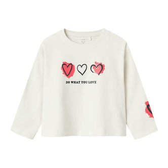 Name It Bluse - NmfNomi - Jet Stream m. Hjerter