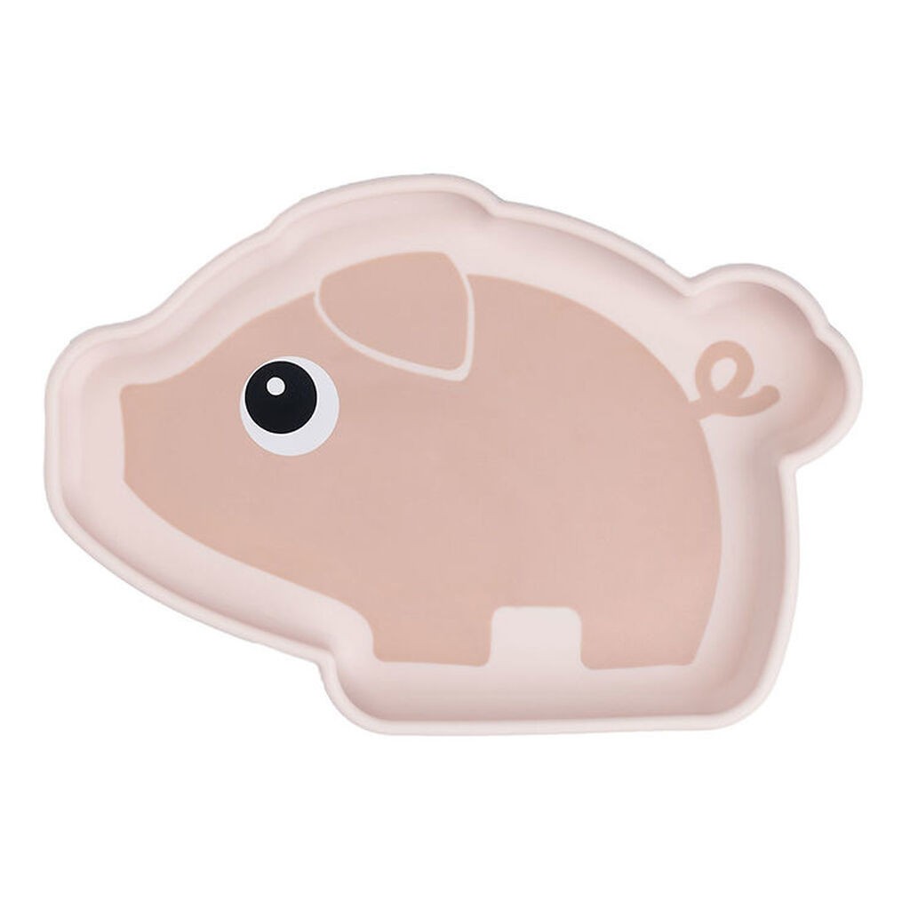 Done By Deer Silikone Stick And Stay Tallerken - Pigee - Powder