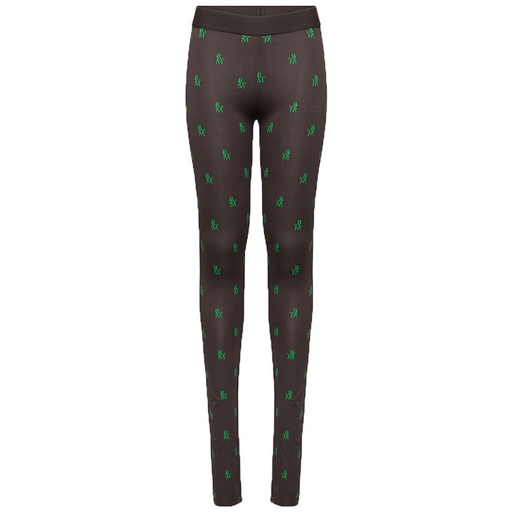 Rosemunde Leggins - Rsmn Monogram Green Print