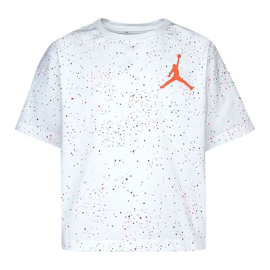 Jordan T-Shirt - Color Mix Speckle Aop - Hvid m. Prikker