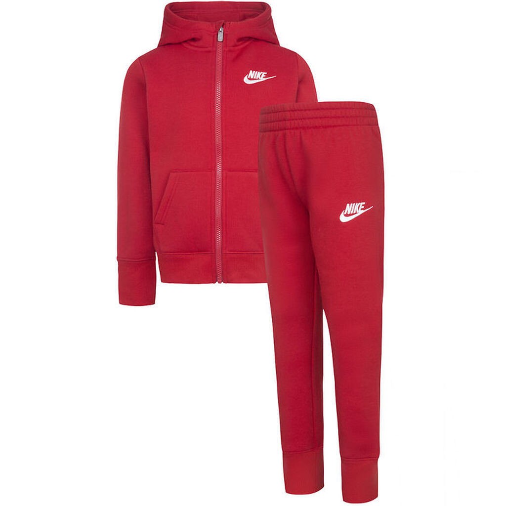 Nike Sweatsæt - Cardigan/Sweatpants - Gym Red