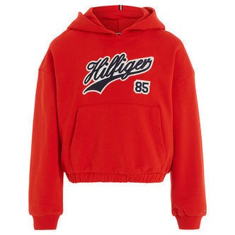 Tommy Hilfiger Hættetrøje - Hilfiger Script - Fierce Red