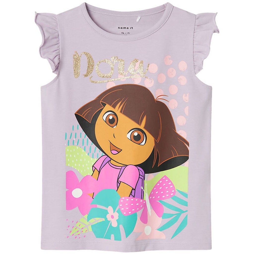 Name It Top - NmfMulsa Dora - Orchid Petal m. Glitter