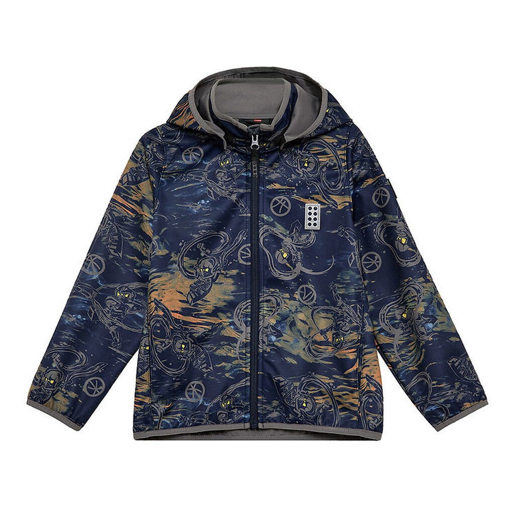 LEGOÂ® Ninjago Softshelljakke - LWSaku 200 - Dark Navy m. Print