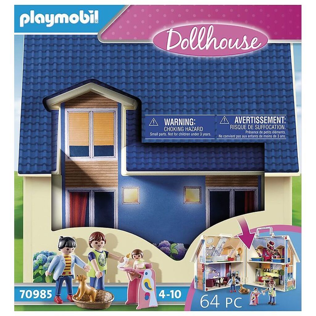 Playmobil Dollhouse - Mit Tag-med-dukkehus - 70985 - 64 Dele